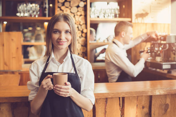 istock Concept for professional barista in coffee shop 830304454
