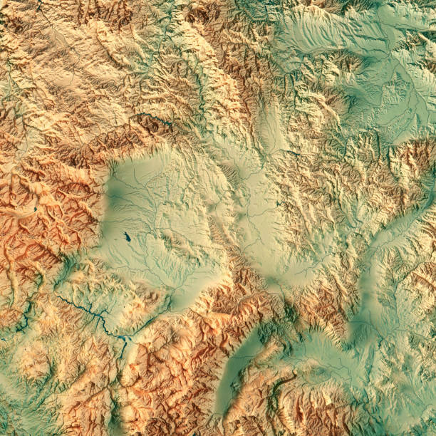 istock Kosovo Country 3D Render Topographic Map 830322626