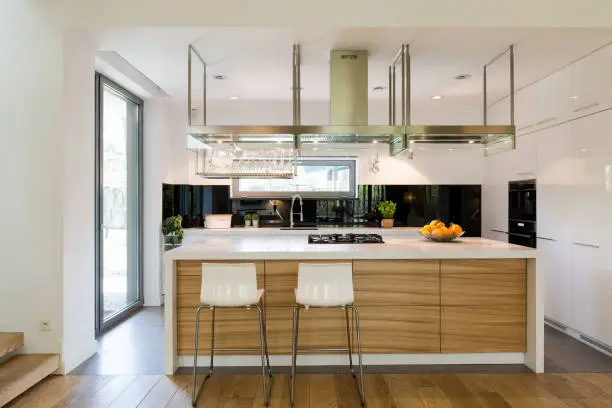 Photo of Open plan of kitchen area