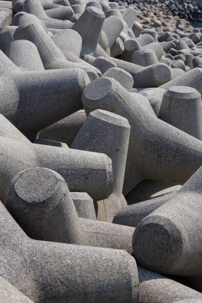 istock Concrete breakwters in Obama, Kyushu, Japan 830364322