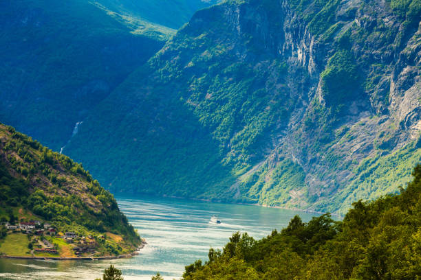 istock Cruise ship on Geirangerfjord in Norway 830365696