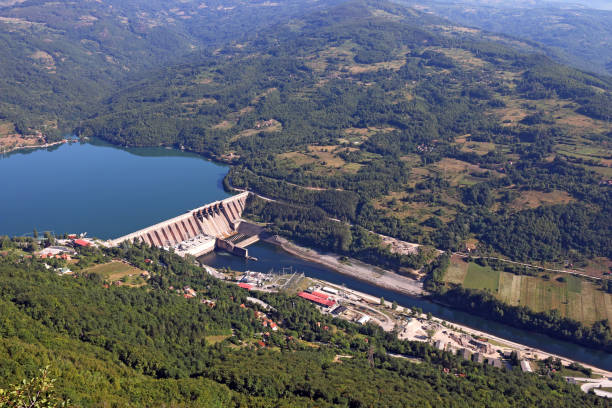 istock hydroelectric power plant on Drina river 830377682