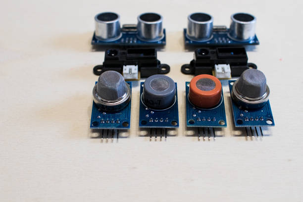 istock Set of sensor for gas and position measuring. IOT prototypes 830389258