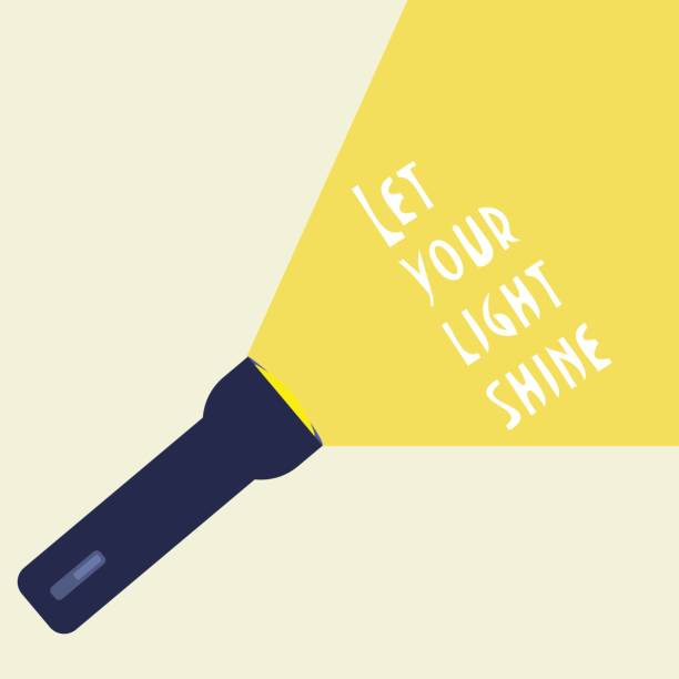 istock Vector illustration with a quote from Bible: Let Your Light Shine. Great as motivation or inspiration promoting poster, t-shirt print or banner. 830400280