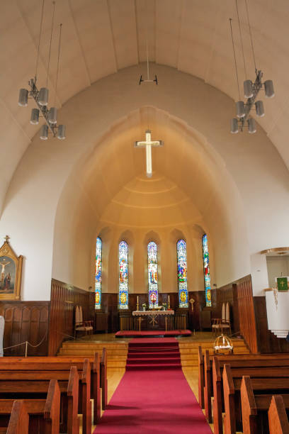 istock Interior of Akureyri church 830414588