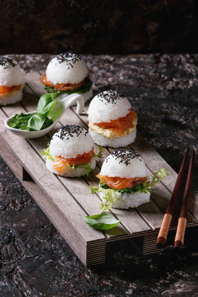 istock Rice sushi burgers 830429886