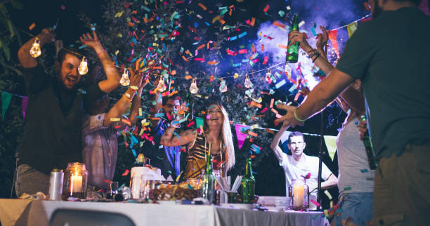 istock Young people enjoying the birthday party 830442764
