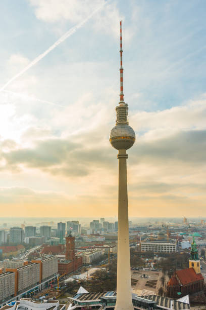 istock Television tower at Alexanderplatz in Berlin 830444506