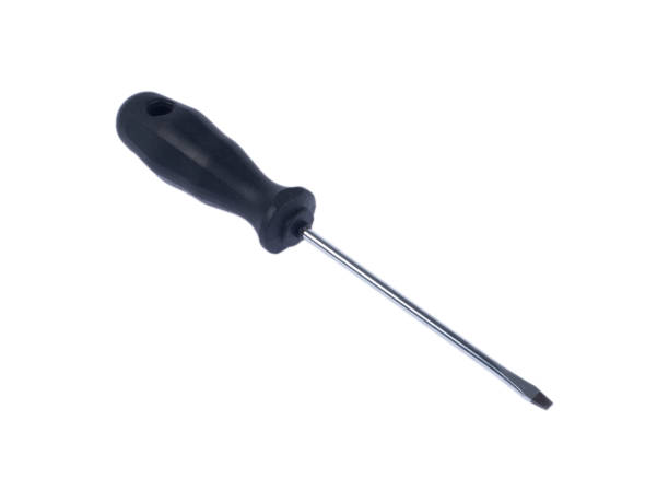istock Hand metal screwdriver with plastic on white isolated background 830462498