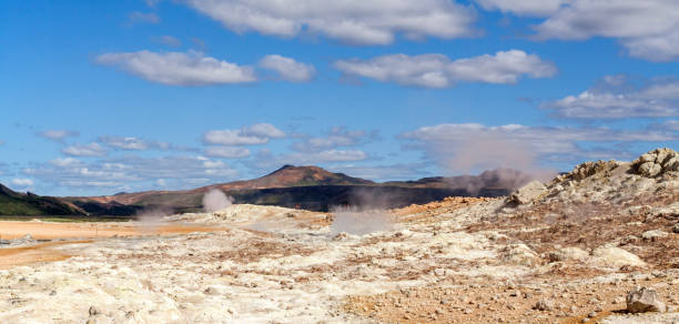 istock Steaming fumaroles at Hverir near Myvatn 830478726