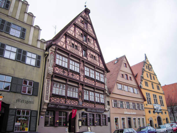 istock Deutsches Haus, Dinkelsbuehl on Romantic Road, Germany 830493770
