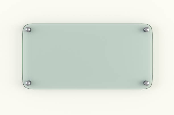 istock Transparent glass plate mock up 830501750