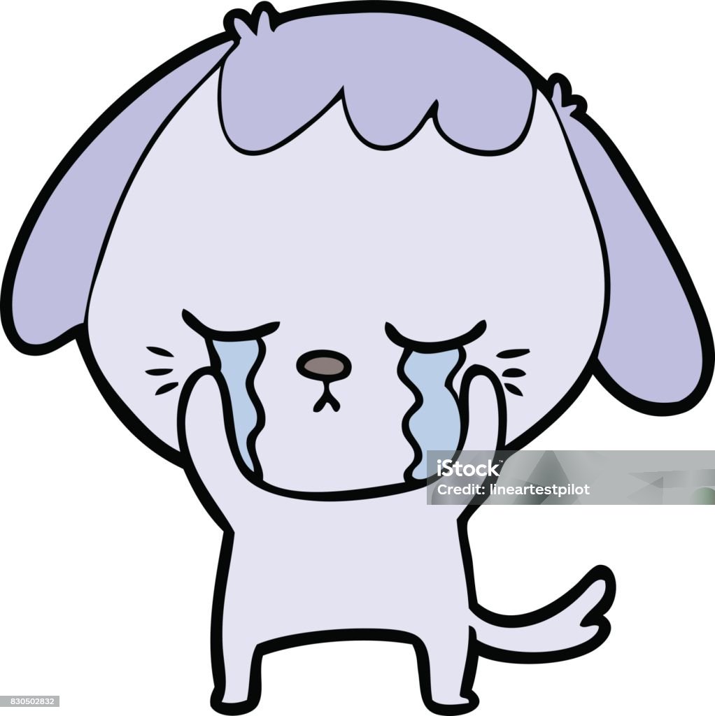 Dễ Thương Chó Con Khóc Phim Hoạt Hình Hình minh họa Sẵn có - Tải ...