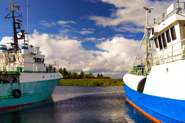 istock Fishing ships in the Baltic Sea 830503724
