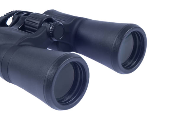 istock Part view of binocular on white isolated background 830509514