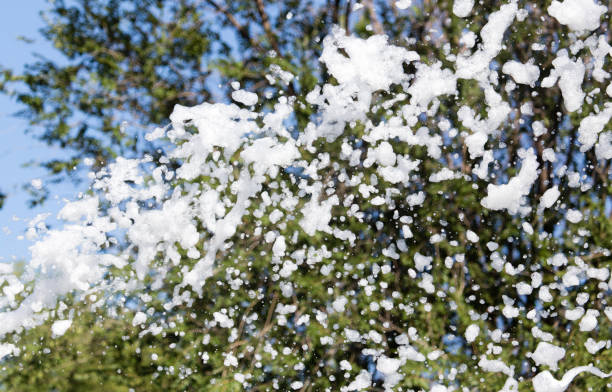 istock White foam at the festival as a background 830540290