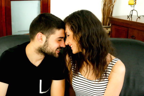Young couple with a problem after season therapy
