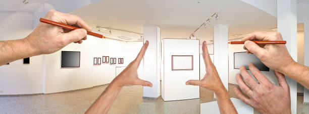 istock Drawing and planned exhibition gallery 830620350