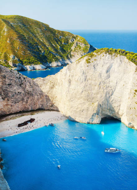 istock Navagio Beach, Zakynthos island, Greece 830621576