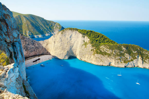 istock Navagio Beach, Zakynthos island, Greece 830637462