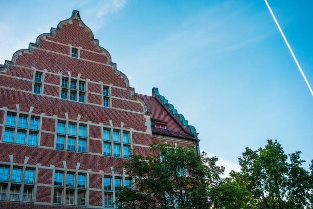 istock historical brick building with luxury facade 830650442