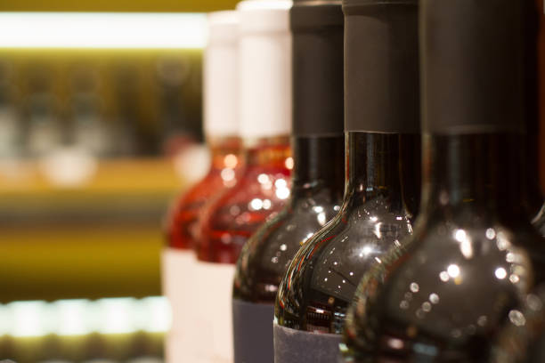 istock red and rose wines bottles in store 830669784