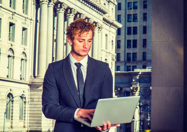 istock Young Businessman Working in New York 830690144