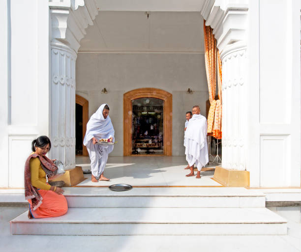 기도 시간 Govindaji 사원 임 팔 마 니 푸 르 인도 기도하기에 대한 스톡 사진 및 기타 이미지 - 기도하기, 기둥-건축적  특징, 다중 색상 - Istock