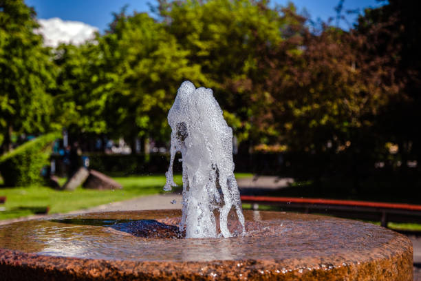 istock Formation water, Splashing fountain. 830706352