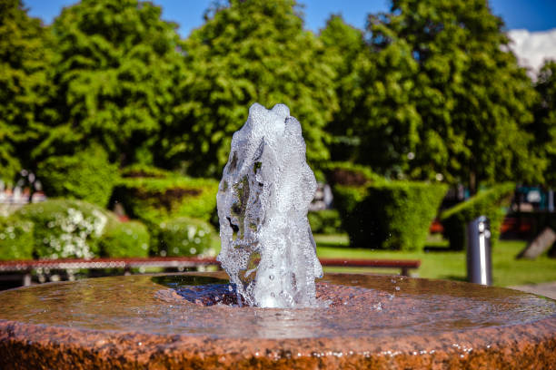 istock Formation water, Splashing fountain. 830706366