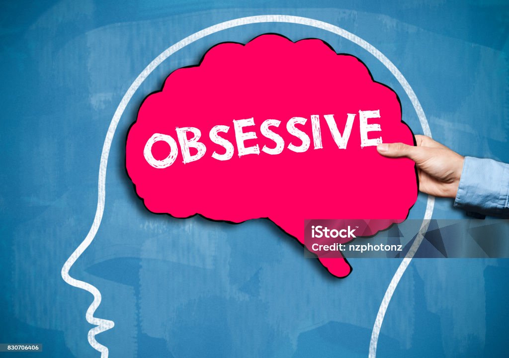 OBSESSIVE / Blue Board Concept (Click for more) Obsessive Stock Photo