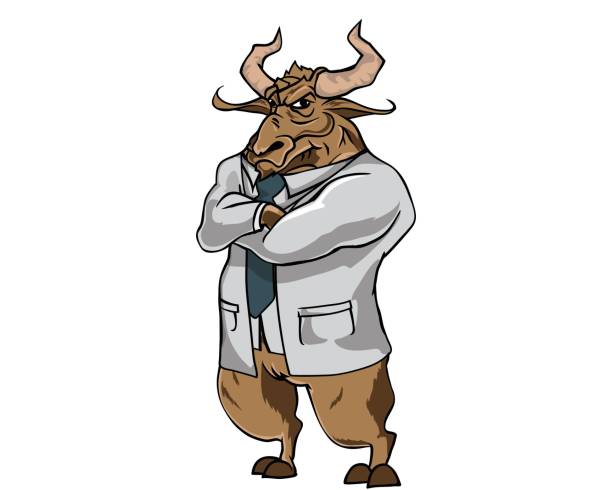 istock Professional Buffalo Medical Doctor Mascot Illustration 830740562