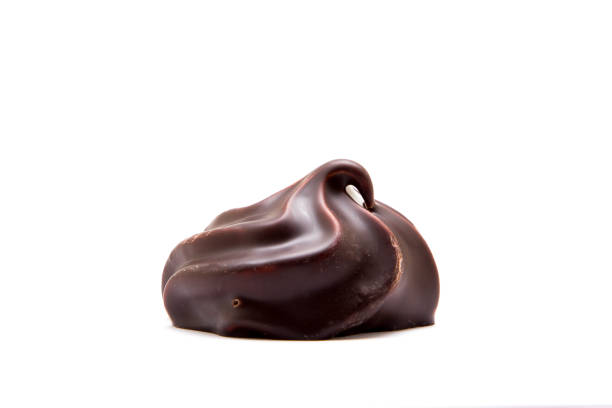 istock Marshmallows in chocolate glaze on white background 830743302