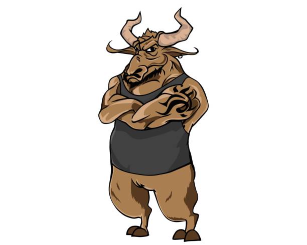 istock Professional Buffalo Gang Leader Mascot Illustration 830749048