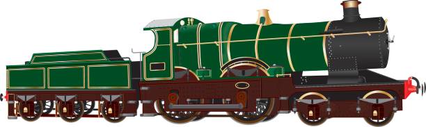 istock Vintage Green Steam Locomotive 830749706