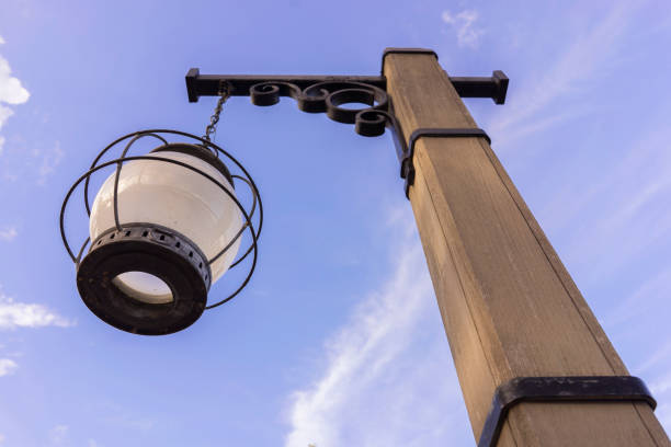 istock Wooden Light Post Vintage Old West and Rusty 830756354