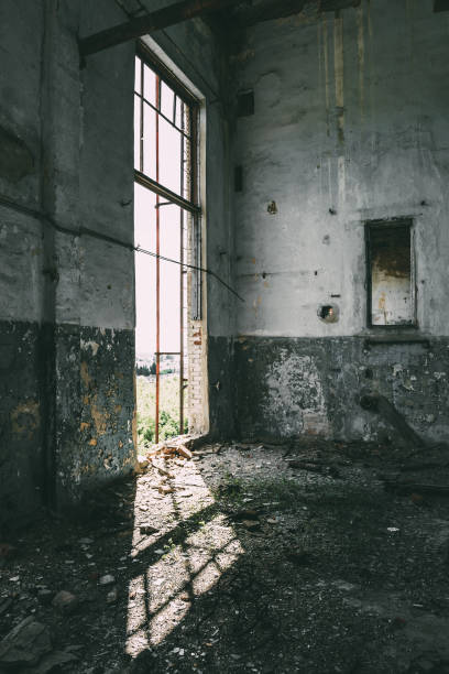istock light from window on the floor, abandoned industrial building 830791038