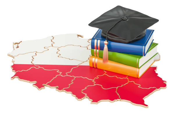 istock Education in Poland concept, 3D rendering isolated on white background 830805938