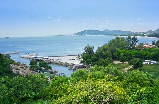 Aerial View Khao Takiab Beach Huahin District Stock Photo - Download ...