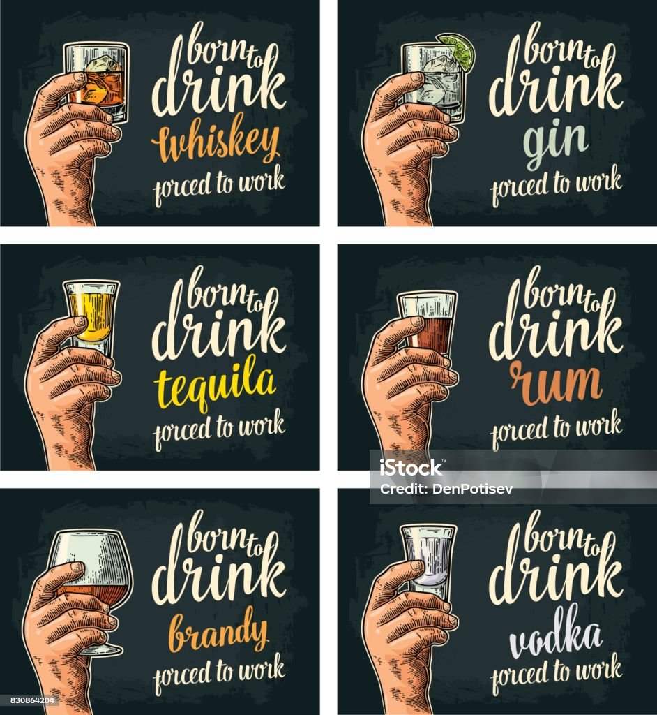 Bàn Tay Nam Cầm Ly Bia Tequila Vodka Rượu Rum Whiskey Rượu Brandy ...