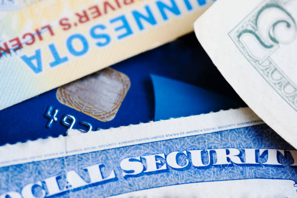 istock Drivers license, money and social security card 830919454