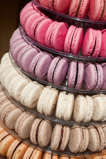istock macarons forming pyramid in the showroom 830971064