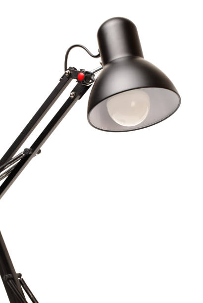 istock Office desk lamp isolated on white background 830978948