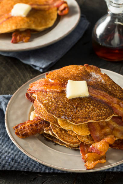 istock Homeade Sweet Bacon Pancakes 830981944