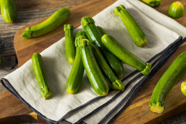 istock Raw Green Organic Baby Zucchini 830982086
