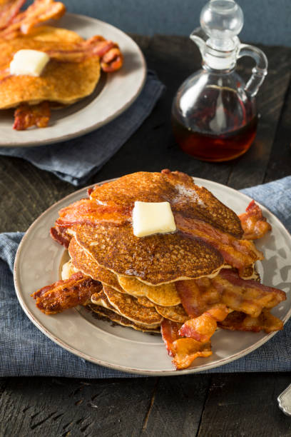 istock Homeade Sweet Bacon Pancakes 830982680
