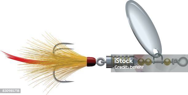 Fishing Spinner Stock Illustration - Download Image Now - Brass, Chrome,  Fishing - iStock