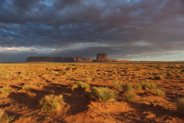 Monument Valley, Arizona USA, Arizona, Desert, Cloud - Sky, Sky sunset cloudscape cloud arizona stock pictures, royalty-free photos & images