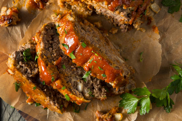 istock Homemade Savory Spiced Meatloaf 830989118