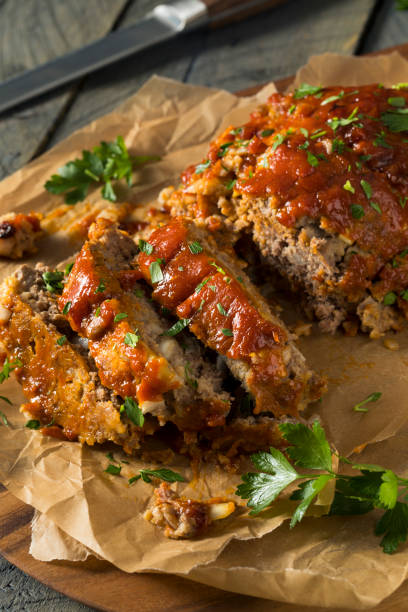 istock Homemade Savory Spiced Meatloaf 830989226